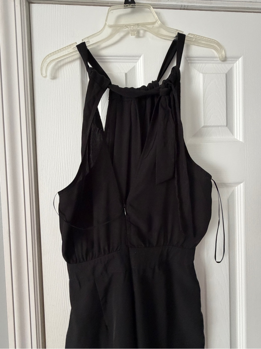 ladies Black Halter One-Piece Romper